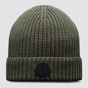 Moncler Cotton Beanie - Dark Green - 2023